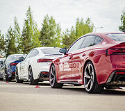 Audi RS5 ir S3 bandymai Nemuno žiede