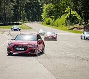 Audi RS5 ir S3 bandymai Nemuno žiede