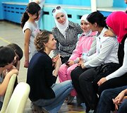 Basharas ir Assadas ir jo žmona Asma &ndash; tarsi angelai, nusileidę i&scaron; dangaus