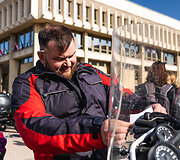 I&scaron; Lietuvos Nacionalinės Martyno Mažvydo bibliotekos startavo kultūrinis ralis &bdquo;Mototourism Sprint Vilnius 700&ldquo;, skirtas Vilniaus jubiliejui.