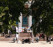 I&scaron; Lietuvos Nacionalinės Martyno Mažvydo bibliotekos startavo kultūrinis ralis &bdquo;Mototourism Sprint Vilnius 700&ldquo;, skirtas Vilniaus jubiliejui.