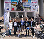 I&scaron; Lietuvos Nacionalinės Martyno Mažvydo bibliotekos startavo kultūrinis ralis &bdquo;Mototourism Sprint Vilnius 700&ldquo;, skirtas Vilniaus jubiliejui.