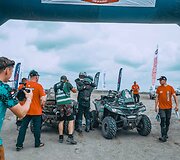 CFMoto Thunder RT fini&scaron;as Breslau ralyje