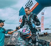 CFMoto Thunder RT fini&scaron;as Breslau ralyje