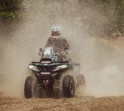 CFMoto Thunder RT fini&scaron;as Breslau ralyje