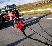 &bdquo;Ultima8Drag&ldquo; traukos varžybų dalyviai Palangos 1006 km lenktynių festivalyje