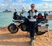 Keliautojas K. Mieliauskas i&scaron;bandė naują motociklų mar&scaron;rutą