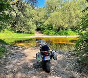 Keliautojas K. Mieliauskas i&scaron;bandė naują motociklų mar&scaron;rutą