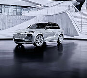 Audi Q6 e-tron prototipas Miuncheno automobilių parodoje
