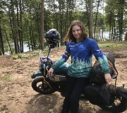 Aldonos Juozaitytės kelionė motociklu po Auk&scaron;taitiją