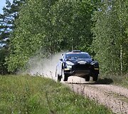 Vaidotas Pa&scaron;kevičius su Ford Fiesta N5 Elektrėnų ralyje