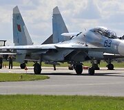 Baltarusijos naikintuvas Su-27