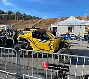 Emilijos Gelažninkienės (&bdquo;Rentway Dakar team&ldquo;) motobagis Barselonos uoste 