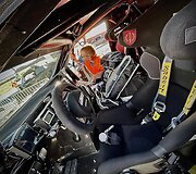 Benedikto Vanago (&bdquo;Toyota Gazoo Racing Baltics&ldquo;) Toyota Hilux Barselonos uoste 
