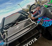 Vlado Jurkevičiaus (&bdquo;Eldorado x Mobilty team&ldquo;) Toyota Hilux Barselonos uoste 