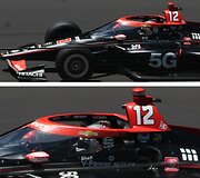 Artimesnis žvilgsnis į lenktynėse dalyvaujančio IndyCar vairuotojo (&scaron;iuo atveju, Willo Powero) &scaron;almą ir prie jo prijungtą žarną. (Zach Catanzareti Photo, Wikimedia (CC BY 2.0)