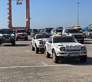 Dakaro automobiliai Janbu (Yanbu) uoste