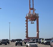 Dakaro automobiliai Janbu (Yanbu) uoste