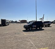 Dakaro automobiliai Janbu (Yanbu) uoste
