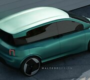 Kaip galėtų atrodyti elektrifikuota XXI a. &bdquo;Fiat Multipla&ldquo;