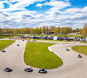 9 valandų i&scaron;tvermės varžybos kartingais Bačiūnų kartodrome
