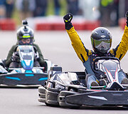 9 valandų i&scaron;tvermės varžybos kartingais Bačiūnų kartodrome