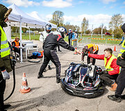 9 valandų i&scaron;tvermės varžybos kartingais Bačiūnų kartodrome