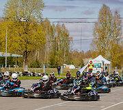 9 valandų i&scaron;tvermės varžybos kartingais Bačiūnų kartodrome