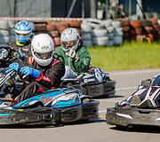 9 valandų i&scaron;tvermės varžybos kartingais Bačiūnų kartodrome