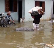 Potvynis siaubia Vietnamą, yra aukų