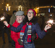 Emocijos: kaip žmonės Vilniuje sutiko 2014-uosius