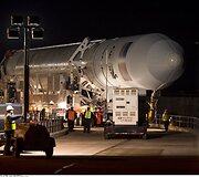 Raketa &bdquo;Antares&rdquo;, kelianti erdvėlaivį &bdquo;Cygnus&ldquo; su Lietuvos palydovais i&scaron; Volopo salos NASA skrydžių centro