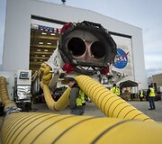 Raketa &bdquo;Antares&rdquo;, kelianti erdvėlaivį &bdquo;Cygnus&ldquo; su Lietuvos palydovais i&scaron; Volopo salos NASA skrydžių centro