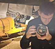 Benedikto Vanago interviu Automuziejuje prie&scaron; i&scaron;vykstant į Dakarą