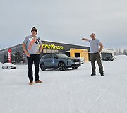 V.Miliaus ir A.Bubino kelionė i&scaron; Nordkapo į Lietuvą, Europos geografinį centrą
