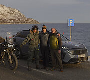 Karolis Mieliauskas motociklu pasiekė &scaron;iauriausią Europos ta&scaron;ką Nordkapą