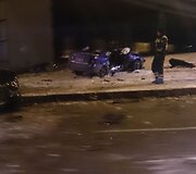 &bdquo;Mercedes&ldquo; ir &bdquo;Opel&ldquo; avarija Kaune, Karaliaus Mindaugo prospekte 2014 m. sausio 30 d. 