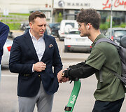Reidas Vilniaus centre: policija matavo dviračių ir paspirtukų greitį, auklėjo ir edukavo