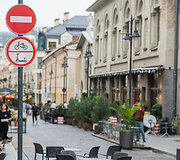 Mikrojudumo reidas Vilniuje: baudė ir maisto kurjerius