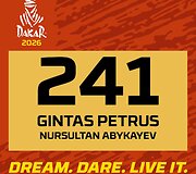 Ginto Petraus starto numeris Dakare 2026 m.