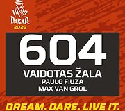 Vaidoto Žalos startinis numeris Dakare 2026 m.