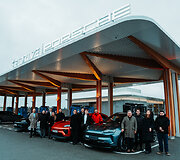 Naujas &bdquo;Eldrive Porsche Charging Hub&ldquo; atidarytas magistralėje Vilnius&ndash;Klaipėda