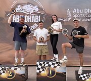 &bdquo;Abu Dhabi Baja Challenge&ldquo; : Saulius Klevinskas, Gediminas &Scaron;atkus, Emilija Gelažninkienė, Arūnas Gelažninkas 