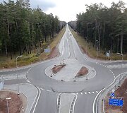 Pertvarkyta Darbėnų sankryža prie Palangos