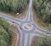 Pertvarkyta Darbėnų sankryža prie Palangos