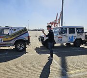 Dakaras, automobilių atsiėmimas Janbu (Yanbu) uoste