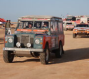 Dakar Classic starto arka, Karolis Rai&scaron;ys ir Christophe Marques