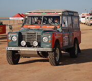 Dakar Classic starto arka, Karolis Rai&scaron;ys ir Christophe Marques