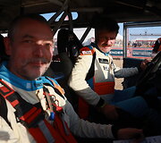Dakar Classic starto arka, Karolis Rai&scaron;ys ir Christophe Marques