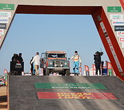 Dakar Classic starto arka, Karolis Rai&scaron;ys ir Christophe Marques